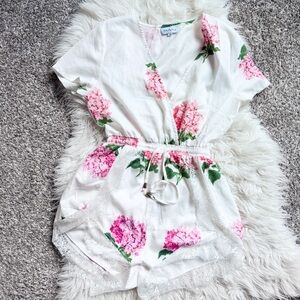 Teal & Tala | Floral Shortie Romper